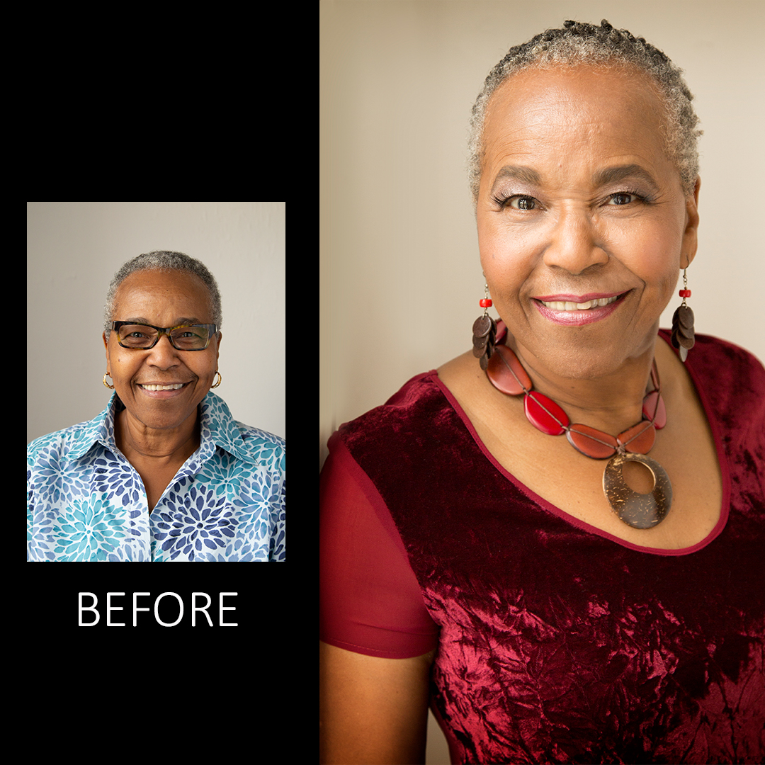 Glamour portrait session before and after Bergen County NJ - client 7